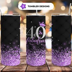 fabulous birthday darling tumbler, birthday fabulous tumbler, birthday fabulous skinny tumbler