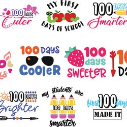100 day school svg bundle, hello school svg, teacher svg, school supplies, school shirt for kids svg, digital download