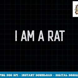 Halloween I am a Rat funny Rats lover I heart Rat png, sublimation copy