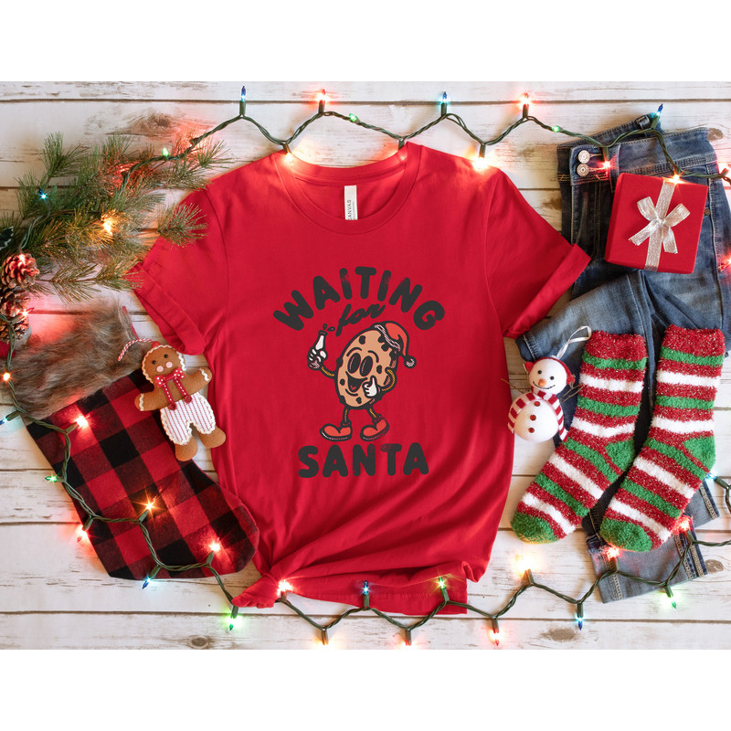 Waiting For Santa,Christmas Cookies Shirt,Christmas Santa Cookie Shirt,Christmas Baking Crew Sweatshirt,Christmas Gift,Family Christmas,XMAS - 3.jpg