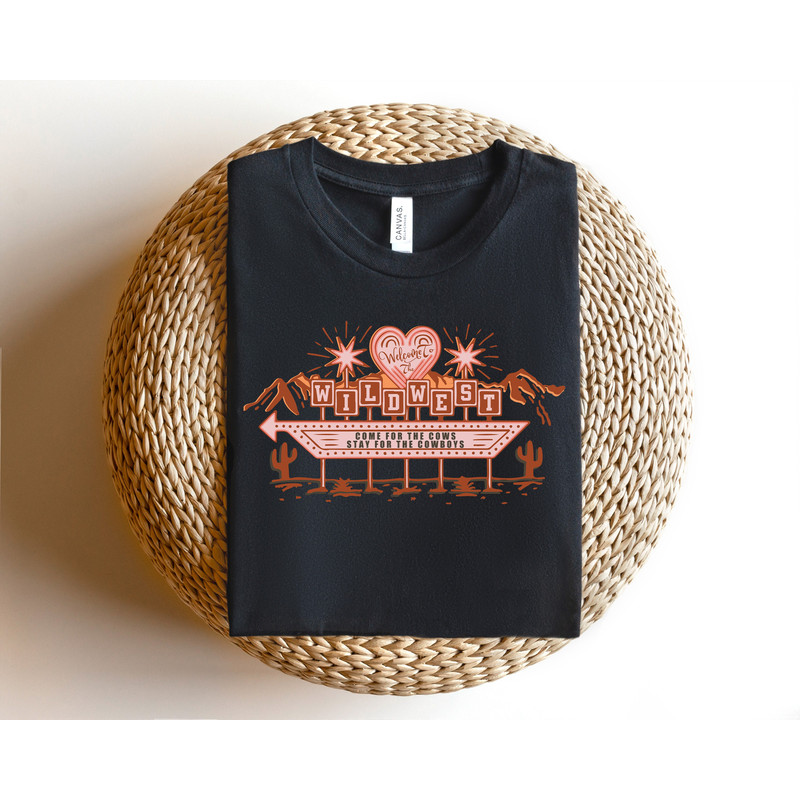 Welcome To Wildwest Come For The Cows Stay For The Cowboys,Rodeo Shirt,Rodeo Sweatshirt,Cowgirl Shirt,Boho Western Shirt,Country Music Shirt - 2.jpg