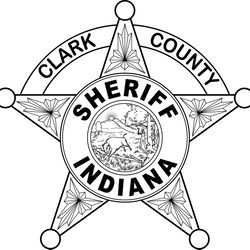 indiana sheriff badge clark county vector file black white vector outline or line art file