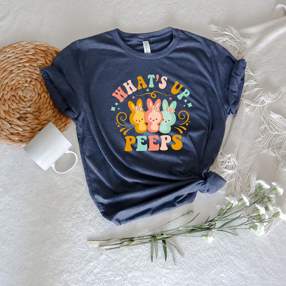 What's Up Peeps,Easter Peeps Squad,Peeps Matching Shirt,Colorful Easter Shirt,Women Easter Crewneck,Rabbit Lover Gift,Cute Easter Sweatshirt - 2.jpg