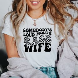 somebody's loud mouth race wife| formula 1 race wife svg
