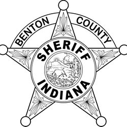indiana sheriff badge benton county vector file black white vector outline or line art file