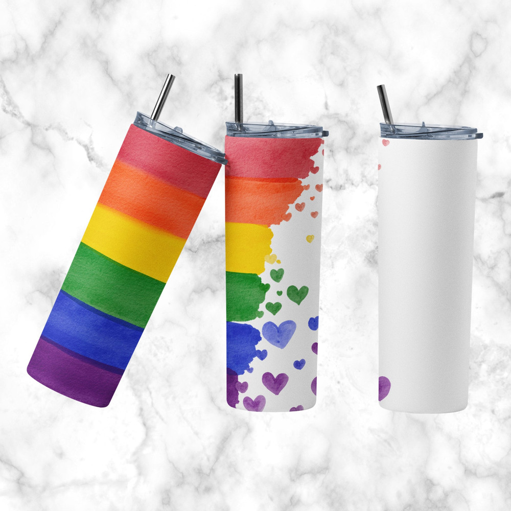 Pride Tumbler Design Sublimation Designs Downloads - 20 oz skinny tumbler sublimation image Design, Pride tumbler png, LGBT tumbler-4.jpg