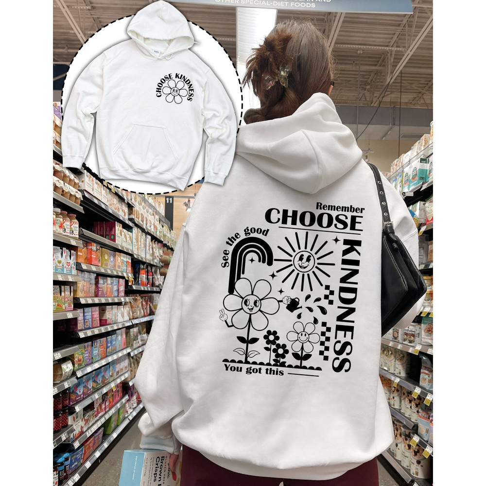 Choose Kindness Sweatshirt, Kindness Matters TeeVintage Inspired Cotton T-shirt, Unisex Hoodie, Oversized Tee, Be kind Tee - 3.jpg