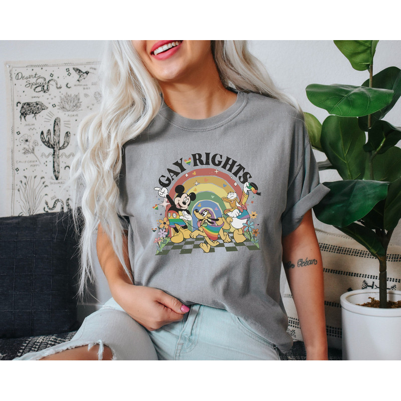 Comfort Colors® Mickey & Friends LGBT Pride shirt, Disney Lgbt Rights, Lgbt Rainbow T-Shirt, Mickey Pluto and Donald - 3.jpg
