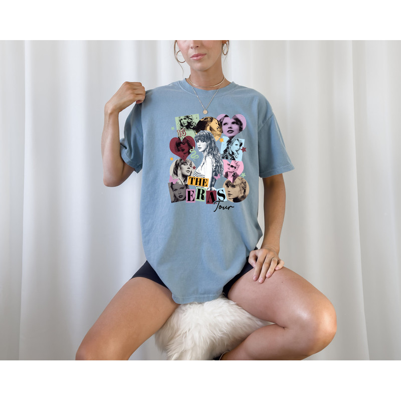 Comfort Colors® Retro Eras Tour Shirt, Y2K Swift Tee, Concert Tour Clothing, Swift Retro Music Shirt, Y2K Taylor Tour Concert Shirt - 1.jpg