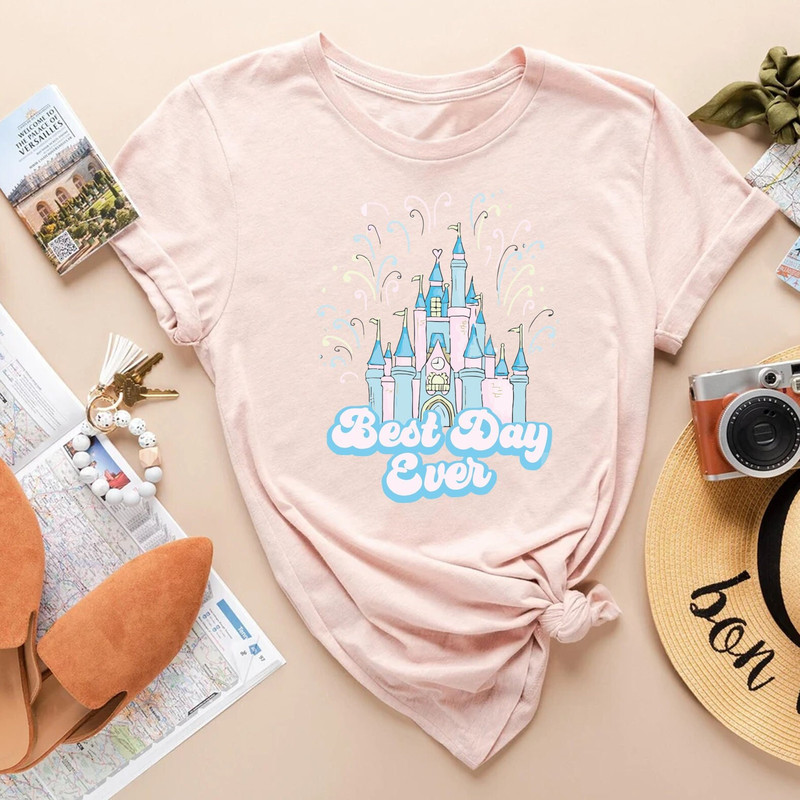 Castle Best Day Ever Shirt , Mouse Park Family Trip Shirts, Retro Pastel Tee , Castle Mouse Tee, Vintage Disney Shirt, Disney Best Day Ever - 1.jpg