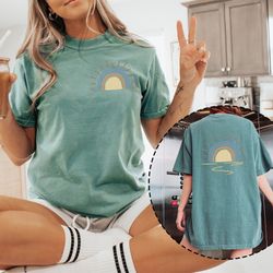 comfort colors retro sun shirt, sunshine on my mind, vacation clothing, lake life app