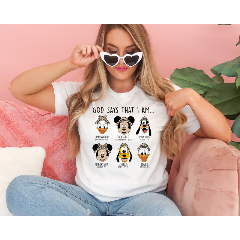 Disney Religious Shirt,God Says I Am,Disney Bible Verses,Faith Shirt,Matching Shirt,Faith Gift Shirt,Disney Shirt - 1.jpg
