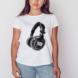 krs one retro headphones shirt, unisex clothing, shirt for men women, graphic design, unisex shirt