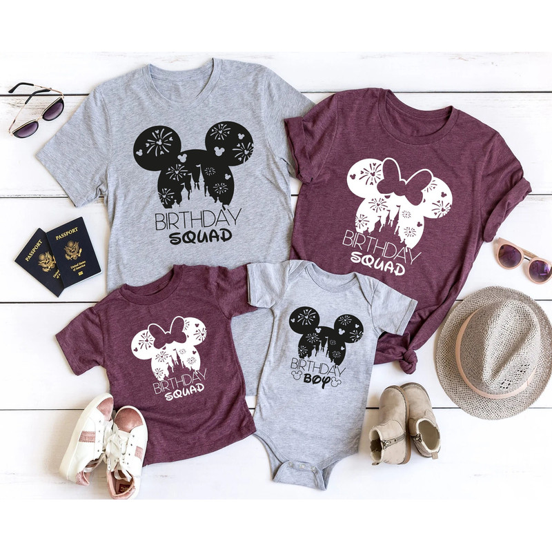 Disney Birthday Squad Shirts, Matching Disneyland Birthday Shirt for Family, Birthday Disney Shirt Kids, Disneyworld Birthday Gifts For Girl - 1.jpg