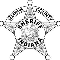 indiana sheriff badge delaware county vector file black white vector outline or line art file