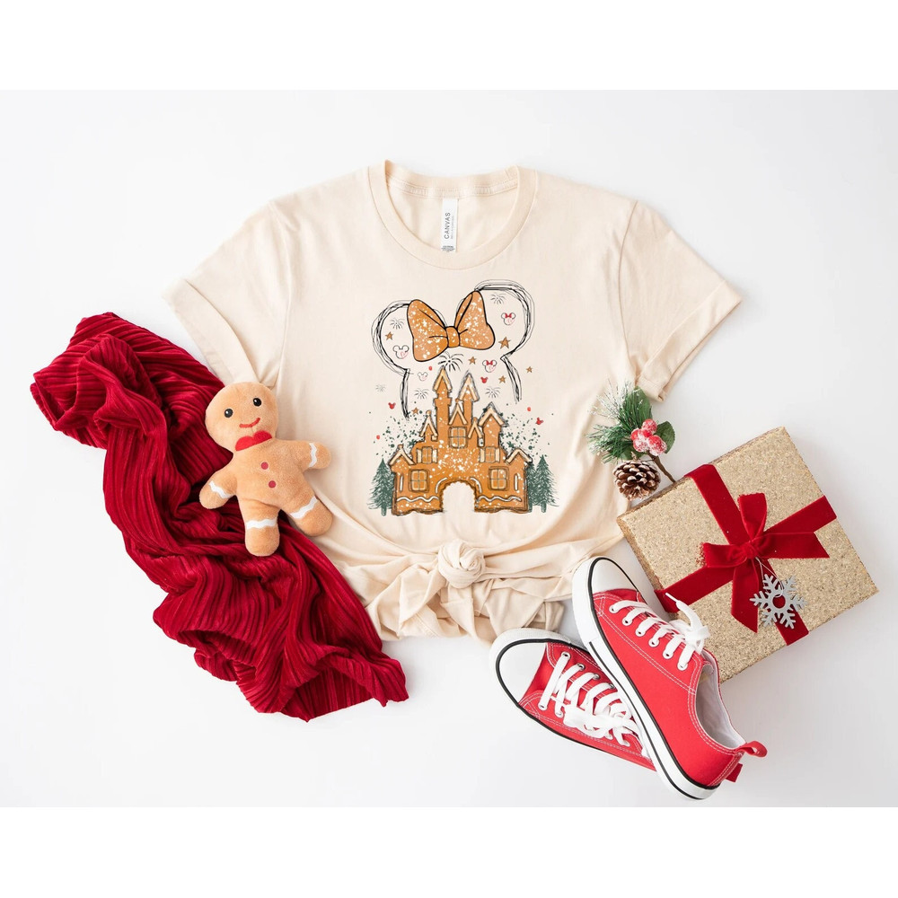 Disney Gingerbread Castle Shirt, Christmas Castle Shirt, Disney Christmas Shirt, Mickey Christmas Shirt, Disney Christmas Family Shirts, - 1.jpg