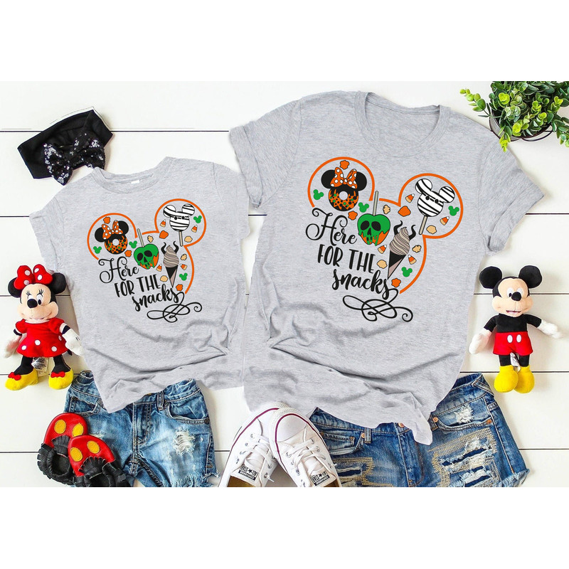 Disney Halloween Snacks Shirt, Disney Pumpkin Snack Shirt, Im Here For The Snacks, Disney Matching Shirts, Cute Disney Shirt - 1.jpg