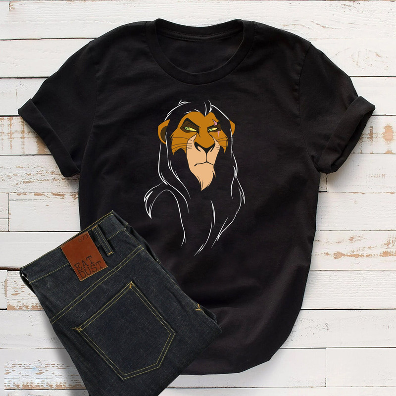 Disney The Lion King Scar Face Shirt, Animal Kingdom Shir, t Vintage Disneyland Vacation Shirt ,Kid Shirt, Disney Animal Shirt - 1.jpg
