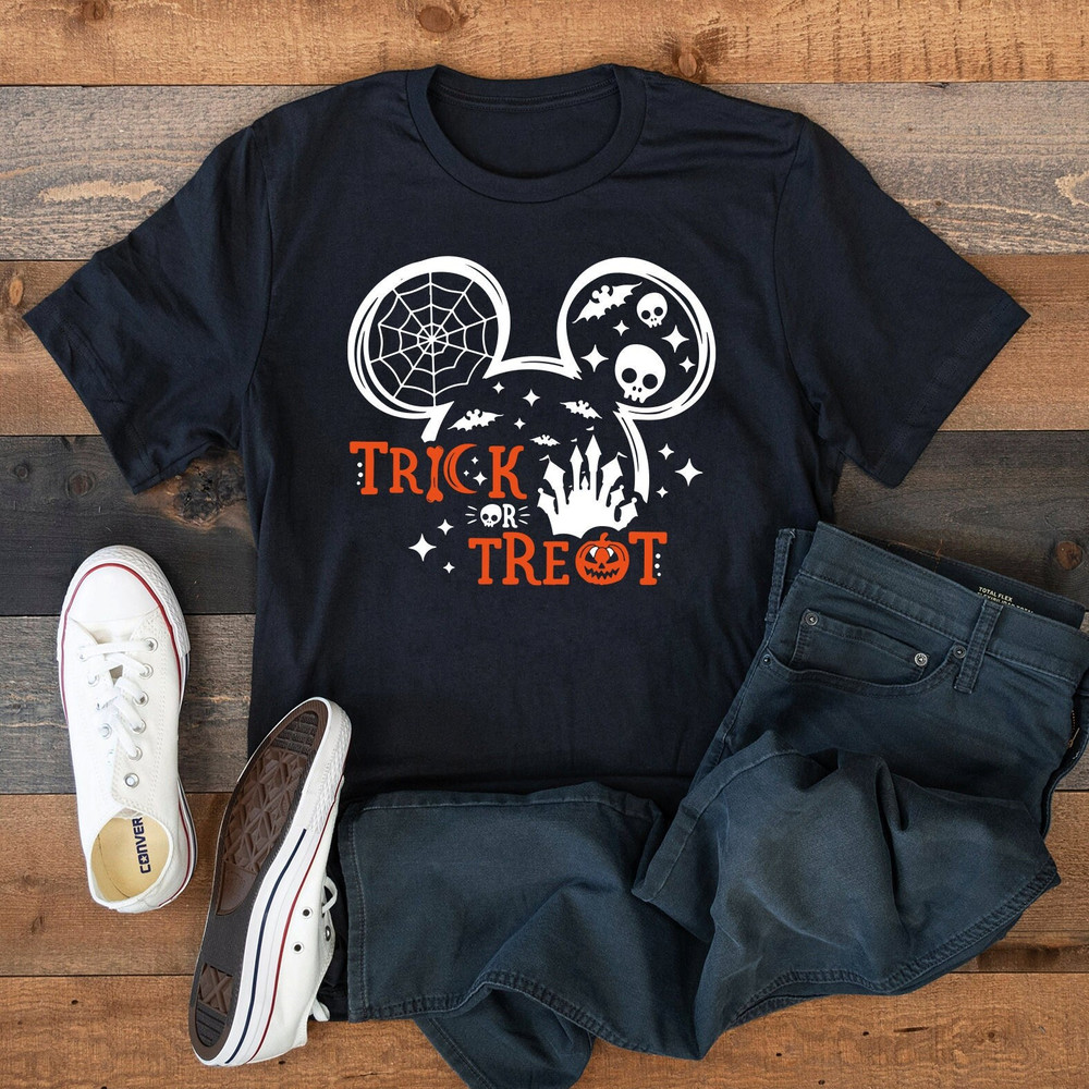 Disney Trick Or Treat Halloween Shirt, Disney Halloween T-Shirt, Mickey Head Halloween Shirt, Mickey Ears Halloween Tee, Halloween 2023 - 1.jpg