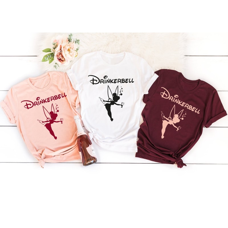 Drinkerbell wine loving, Wine Loving Shirt, Drinking Shirt, Drinkerbell Shirt, Tinkerbell Shirt - 1.jpg