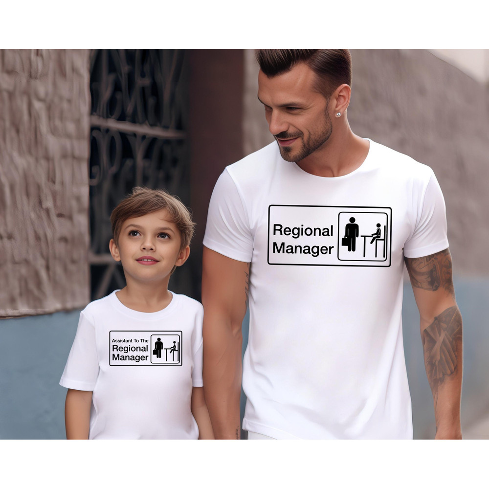 Regional Manager Shirt,Assistant to The Regional Manager,Dad and Son Matching Shirts,Father Daughter Shirts,Fathers Day Gift,Mothers Day - 3.jpg