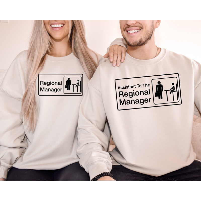 Regional Manager Sweatshirt,Assistant to The Regional Manager,Dad and Son Matching Hoodies,Father Daughter Sweatshirts,Fathers Day Gift - 1.jpg