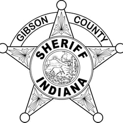 indiana sheriff badge gibson county vector file black white vector outline or line art file
