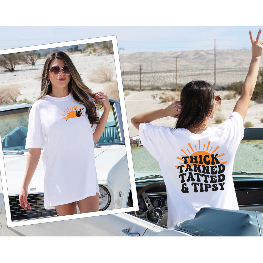 Retro Thick Tanned Tatted and Tanned Shirt, Comfort Color Oversized Tshirt, Beach Shirt, Lounge Comfort Shirt, Lake Shirt, Funny Graphic Tee - 4.jpg