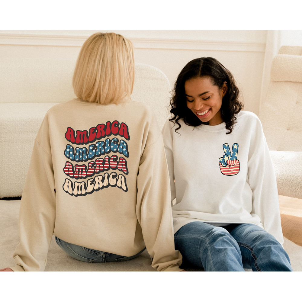 Retro USA sweatshirt, 4th of July tee, Retro funny fourth Hoodie, Womens 4th of July sweatshirt, America Patriotic Sweatshirt, Independence - 1.jpg