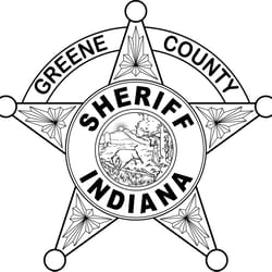 indiana sheriff badge greene county vector file black white vector outline or line art file