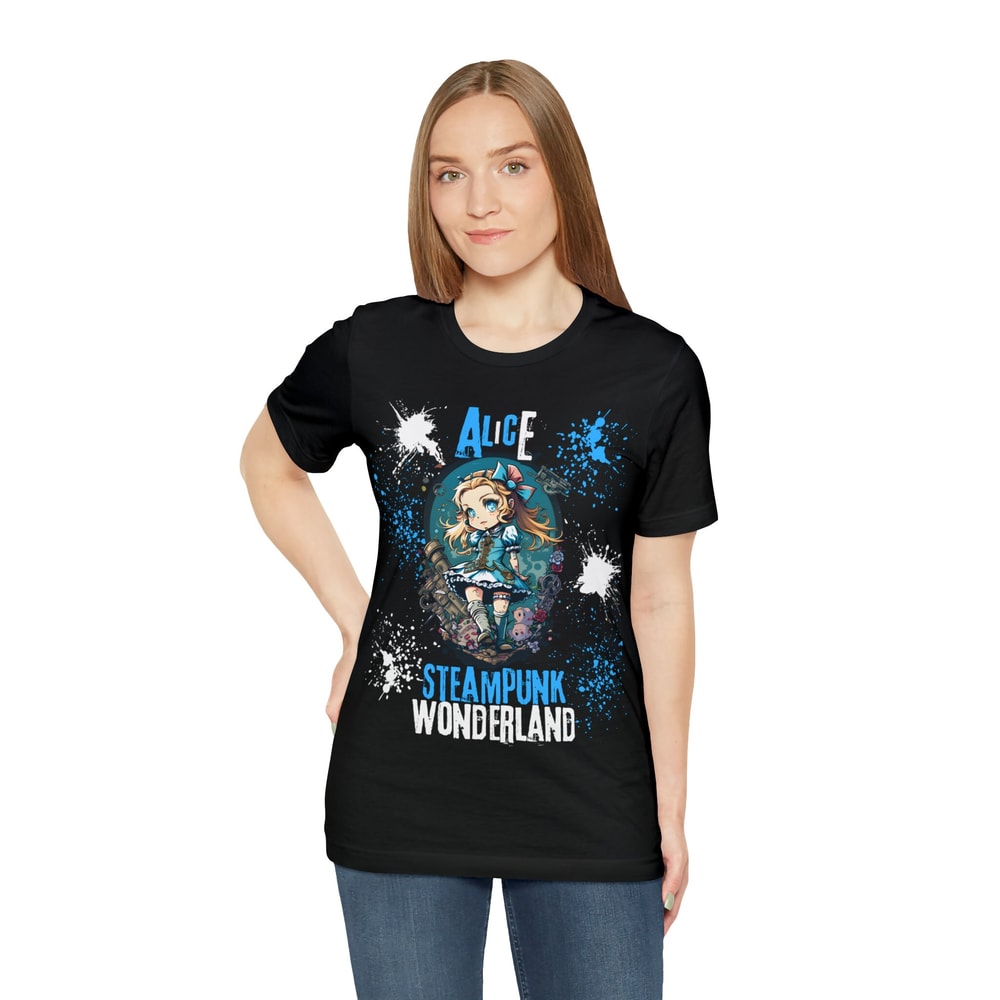 Alice Steampunk Wonderland Shirt, Alice Shirt, Steampunk T Shirt, Anime Style Shirt, Digital Art Shirt, Wonderland Shirt, Crazy Shirt - 6.jpg