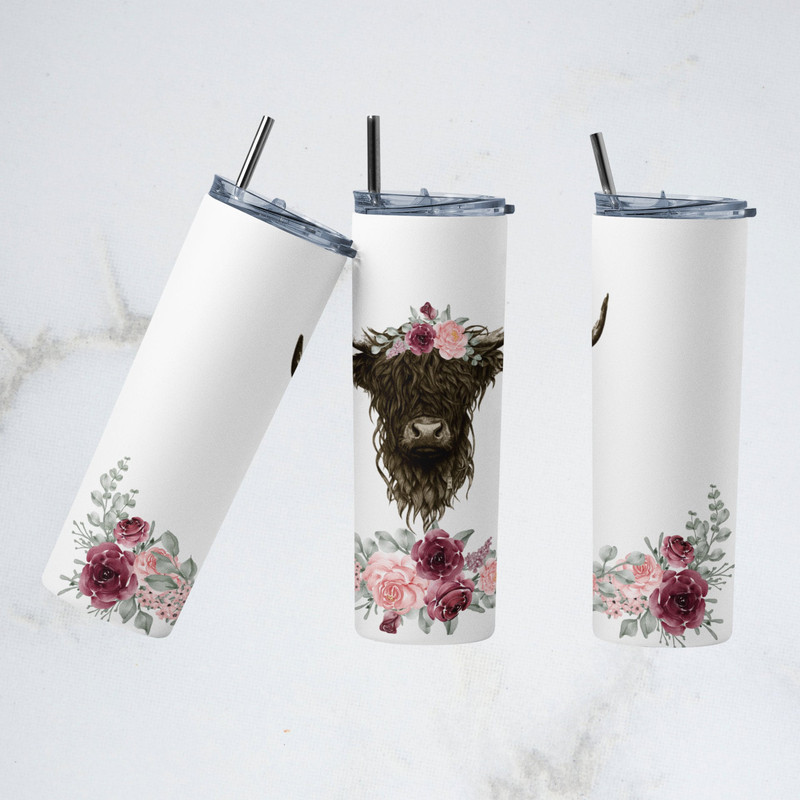 Highland Bull Cow Tumber, Highland Bull Skinny Tumber.jpg