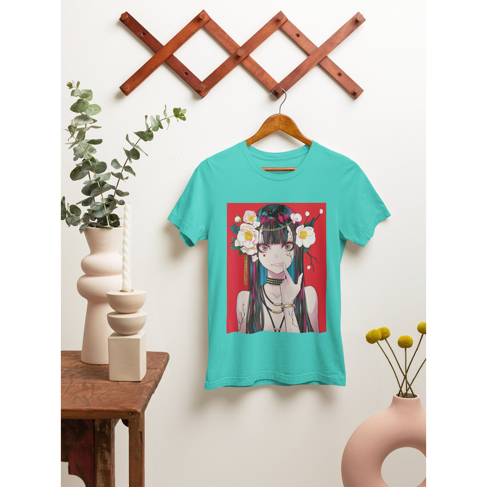 Anime girl T-shirt, Anime shirt, Anime merch, Anime graphic tee, Waifu shirt, Anime lover gift, Manga lover gift, Manga waifu shirt - 3.jpg