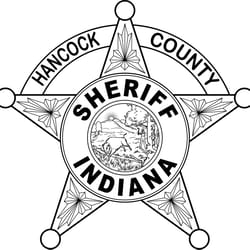 indiana sheriff badge hancock county vector file black white vector outline or line art file
