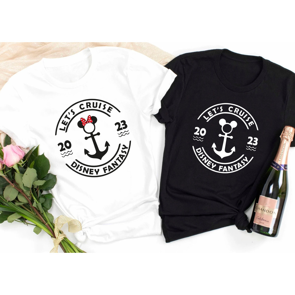 Let's Cruise 2023 Disney Fantasy Shirt, Matching Disney Cruise Shirt, Disney Cruise Shirts, Disney Cruise Vacation Shirt,Custom Disney Shirt - 1.jpg