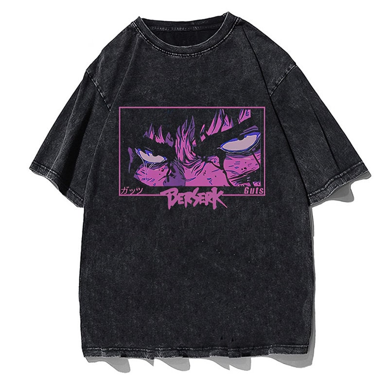 Anime T-Shirt Retro Vintage Oversized Streetwear Graphic T-shirt Classic Washed Harajuku Y2K Tee Casual Japan Otaku Weeb Gothic Gym Fashion - 6.jpg