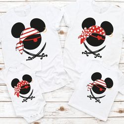 mickey and minnie matching disney pirates shirt, disn