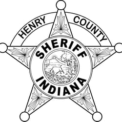 indiana sheriff badge henry county vector file black white vector outline or line art file