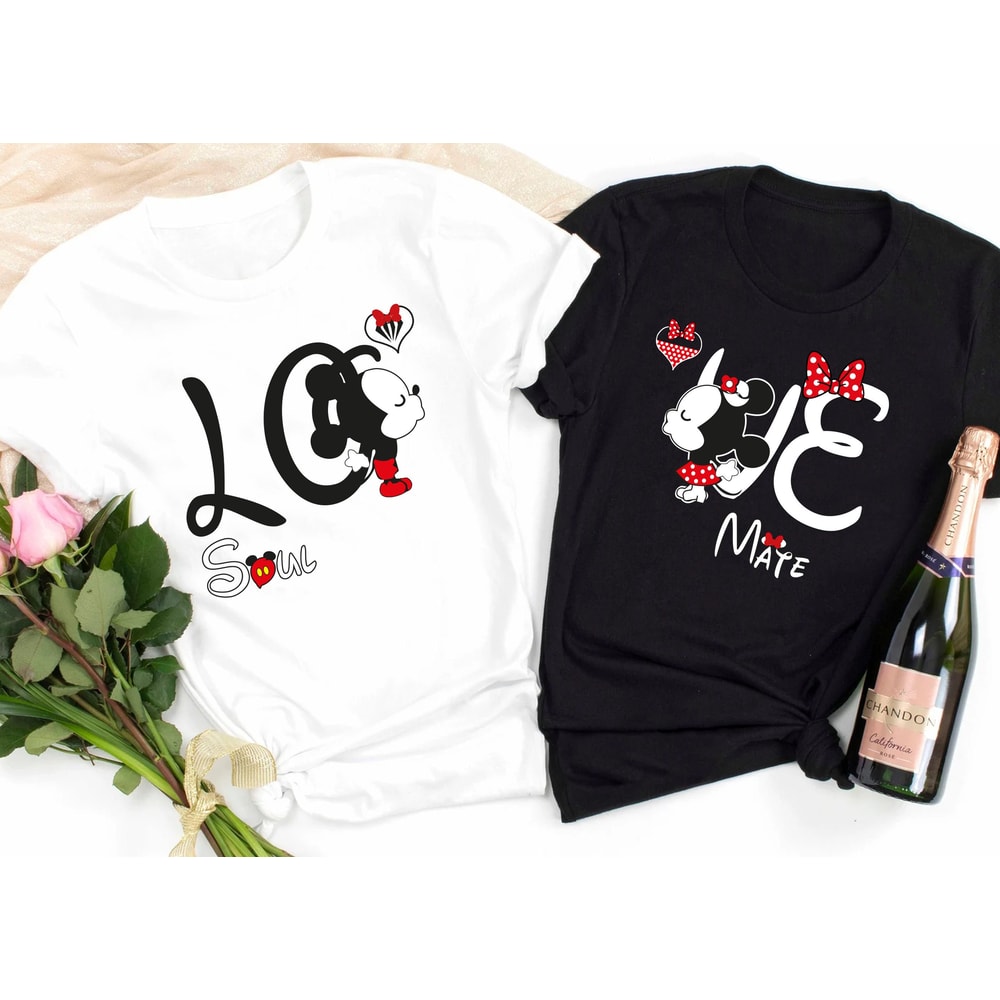 Mickey or Minnie Shirt, Custom Family Valentine's Christmas Custom Shirt, Couple Disney Shirt, Valentine Shirt, Disney Valentine Shirt - 1.jpg
