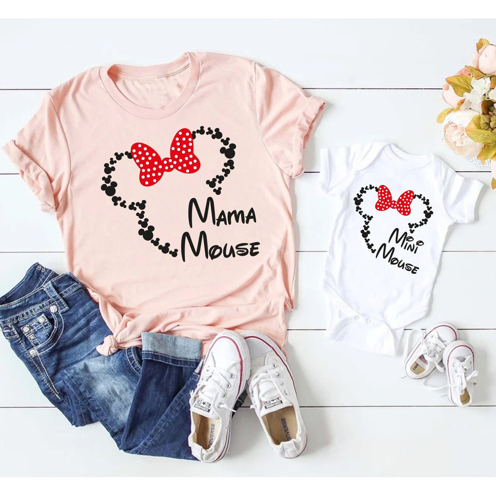 Minnie Mouse Bow Shirt,Disney Mother Shirts,Minnie Mouse Shirt,Disney Womens Shirt,Gift For Mothers Day,Disney Trip Shirt,Disney Women Tees - 1.jpg