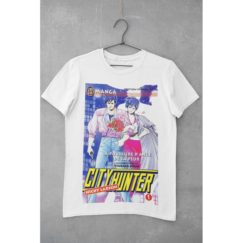 City Hunter Unisex T Shirt Vintage Anime Tee , Anime Gift, Manga Shirt, Anime T Shirt, 90s Anime, Harajuku clothing, Japanese aesthetic tee - 6.jpg