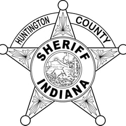 indiana sheriff badge huntington county vector file black white vector outline or line art file