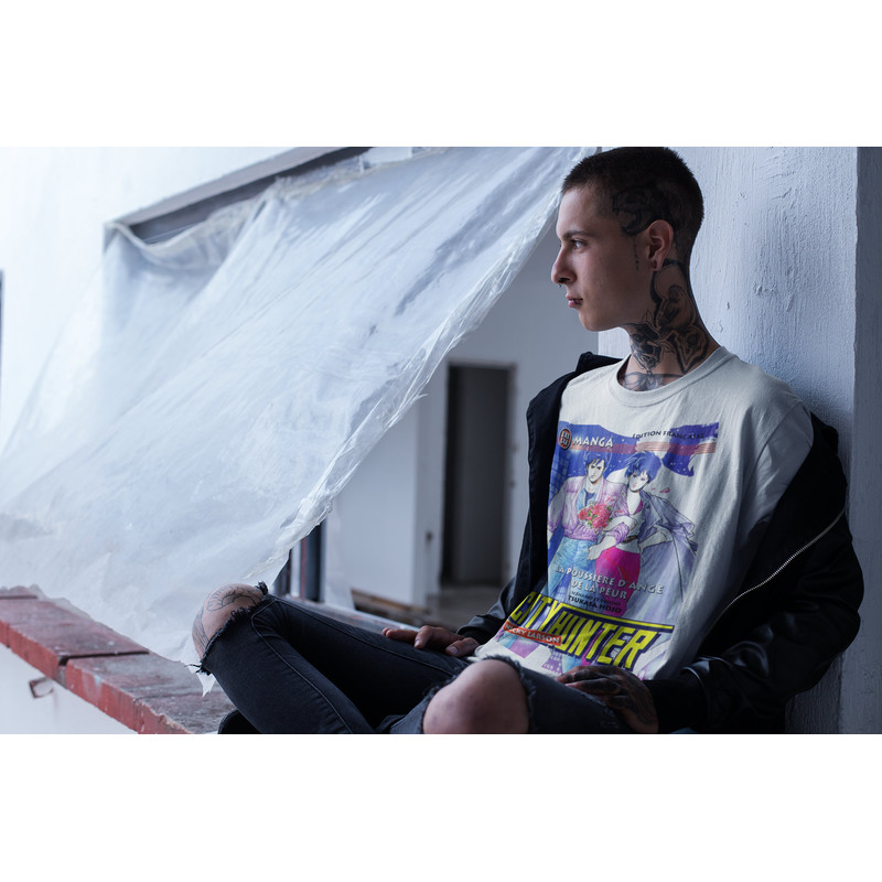 City Hunter Unisex T Shirt Vintage Anime Tee , Anime Gift, Manga Shirt, Anime T Shirt, 90s Anime, Harajuku clothing, Japanese aesthetic tee - 7.jpg