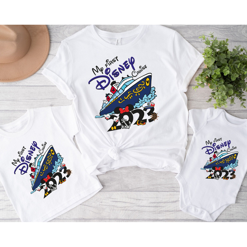 My first Disney Shirt, Disney Cruise 2023 Shirt, Disney Family Shirts, Disney Cruise Kids Tee, Disneyland Shirt, My First Family Cruise Tee - 1.jpg