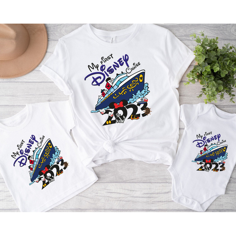 My first Disney Shirt, Disney Cruise 2023 Shirt, Disney Family Shirts, Disney Cruise Kids Tee, Disneyland Shirt, My First Family Cruise Tee - 1.jpg