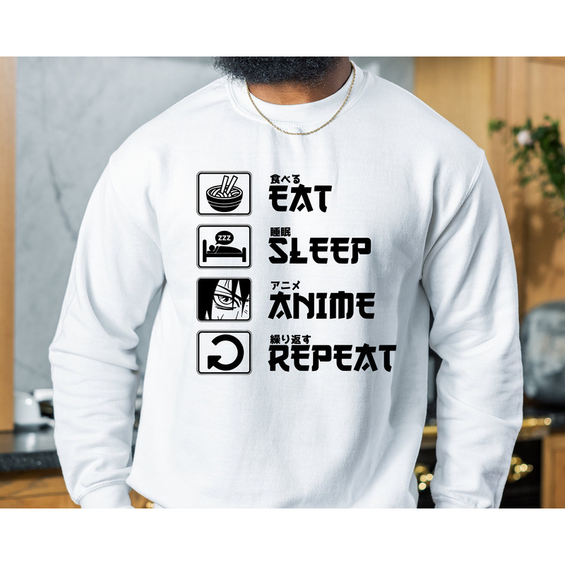 Eat Sleep Anime Repeat T-shirt, Funny Anime Shirt for Men Women, Anime Manga Lover Gift, Anime Gift Tshirt, Japan Culture Present Shirt - 4.jpg