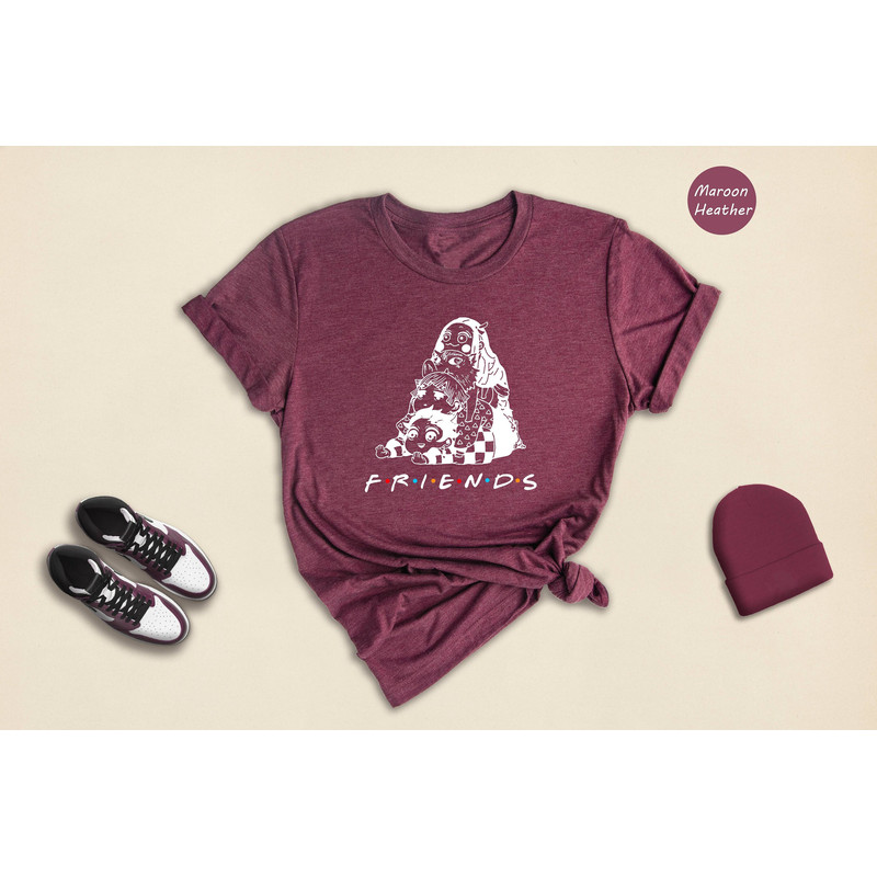 Friends Anime Shirt, Demon T-Shirt, Manga Lover Shirt, Anime Gift Tees, Anime fans, Japanese Cartoon, Japan Anime T-Shirt - 1.jpg