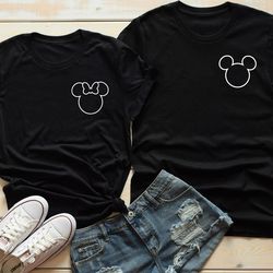 pocket mickey minnie head shirt, mickey minnie head s