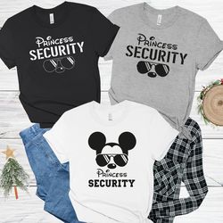 princess security shirt, disneyland tee for men, disn