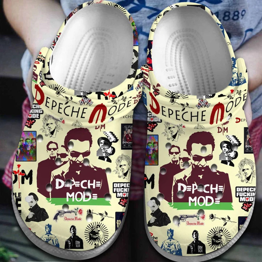 Footwearmerch Depeche Mode Band Crocs Crocband Clogs Comfortable Shoes for men women - Footwearmerch.jpg